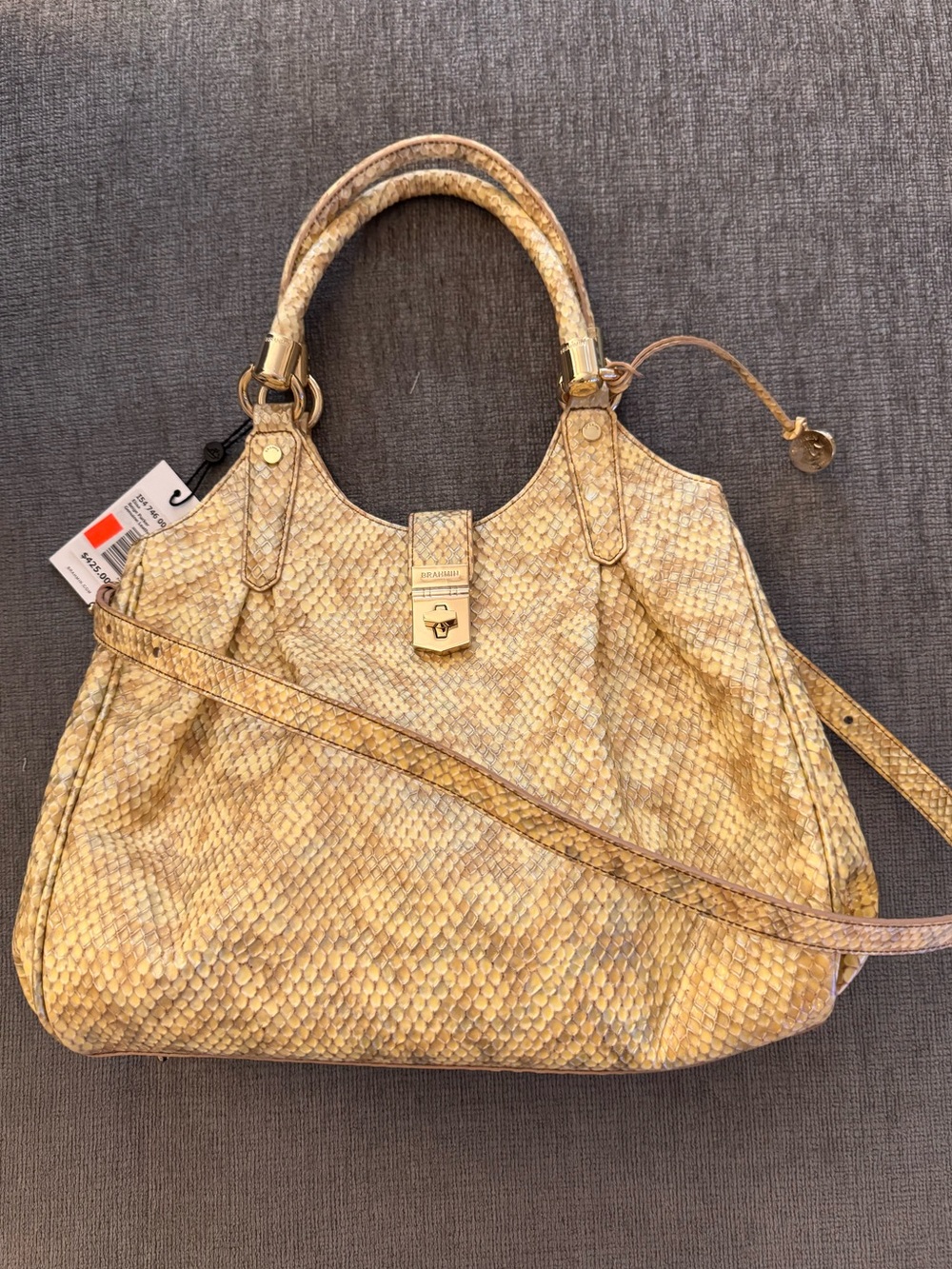 NWT Brahmin Elisa handbag in Beige